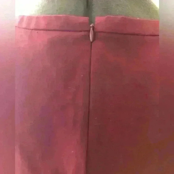 Banana Republic Plum Front Ruffles Front Key Hole Dress Women 10 - Picture 12 of 13